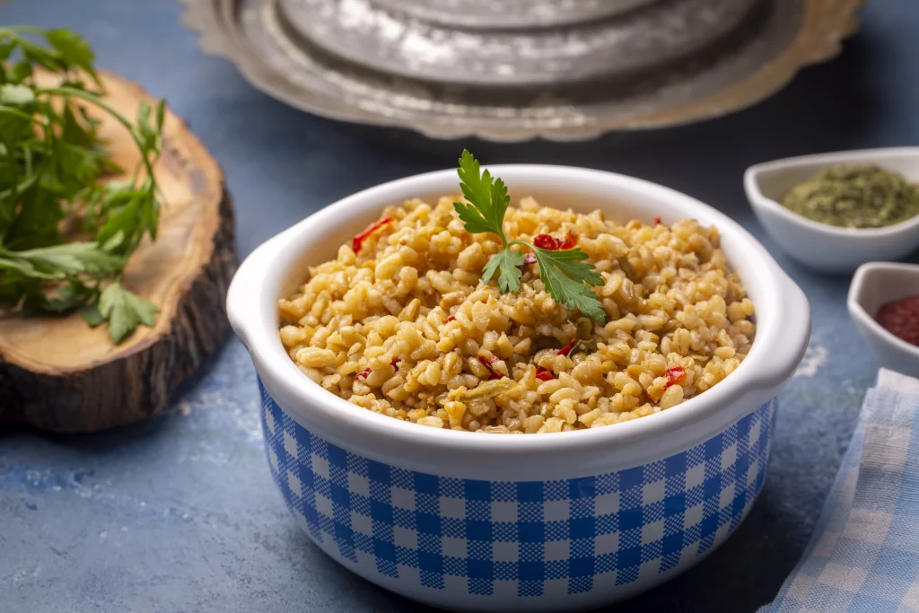 Pilaf-style brown rice