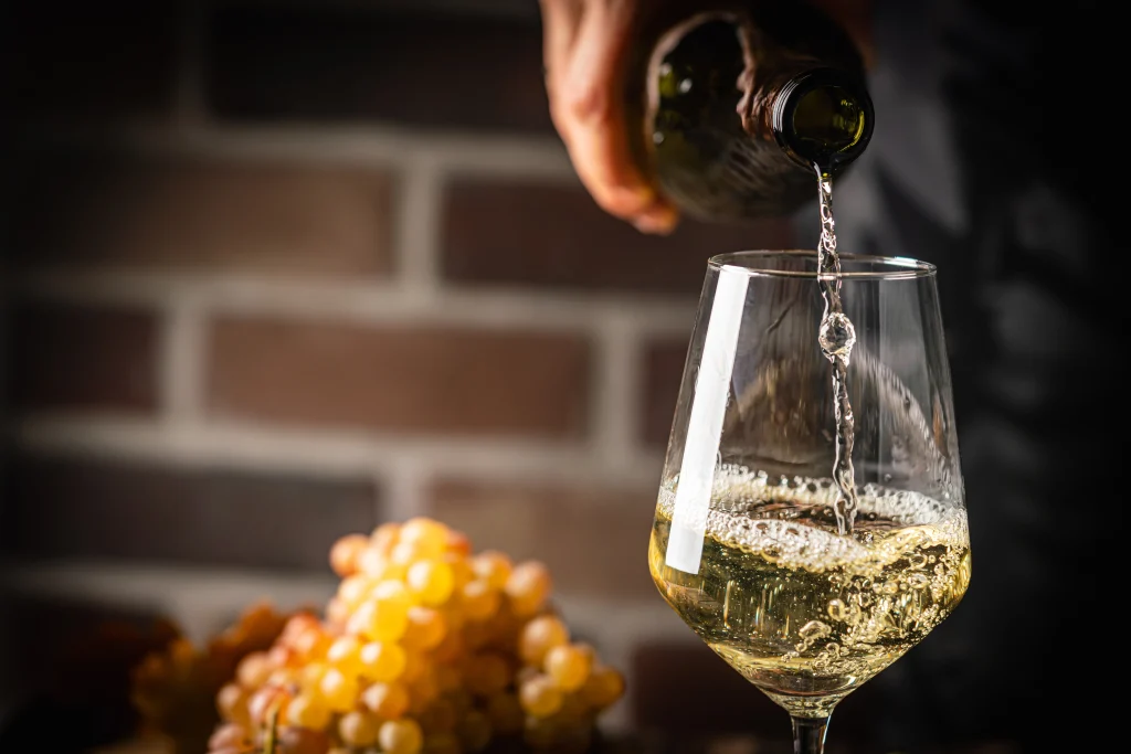 Osso buco served with white wine