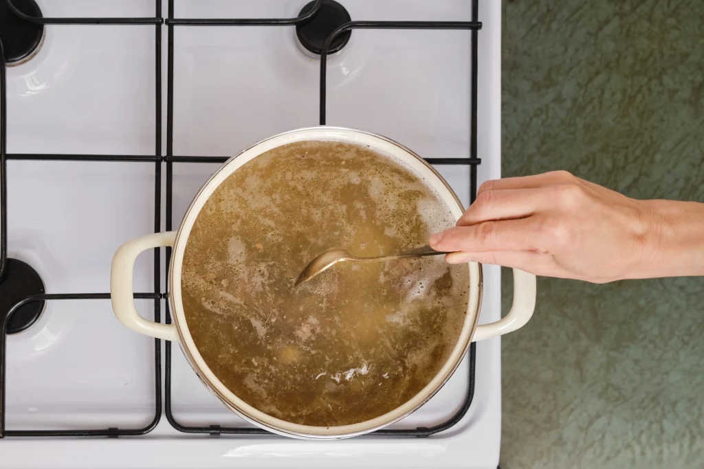 Chicken Broth for Boiling Brown Rice