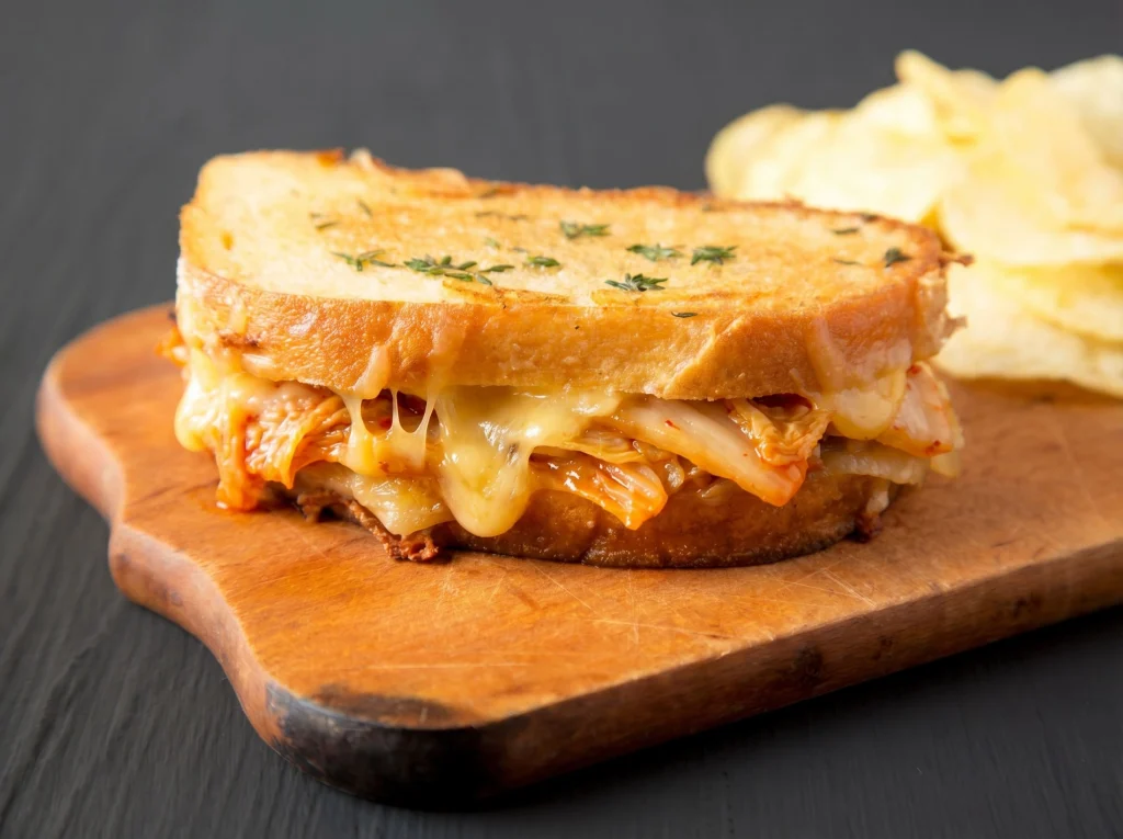 Kimchi Grilled Cheese Sandwich