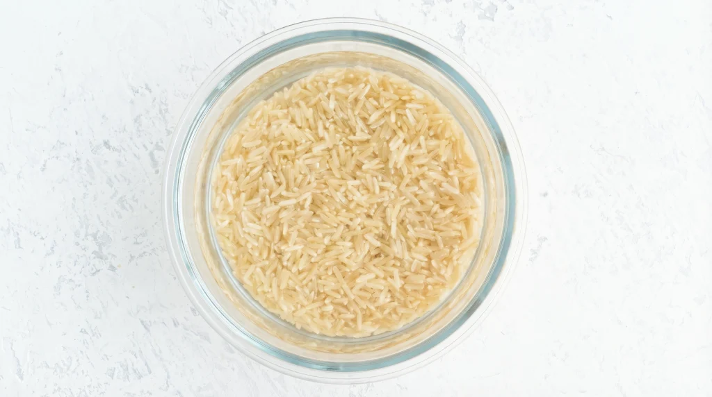Brown Rice Soaking Overnight