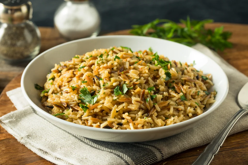Rice in Olive Oil and Parsley