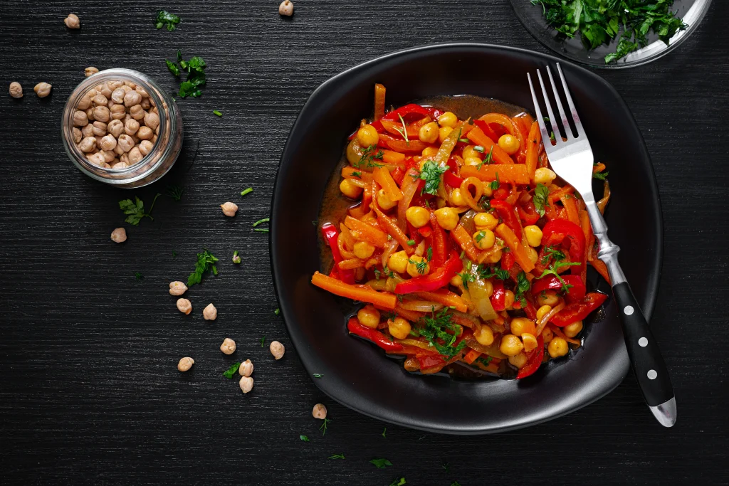Spicy Chickpea Stir Fry