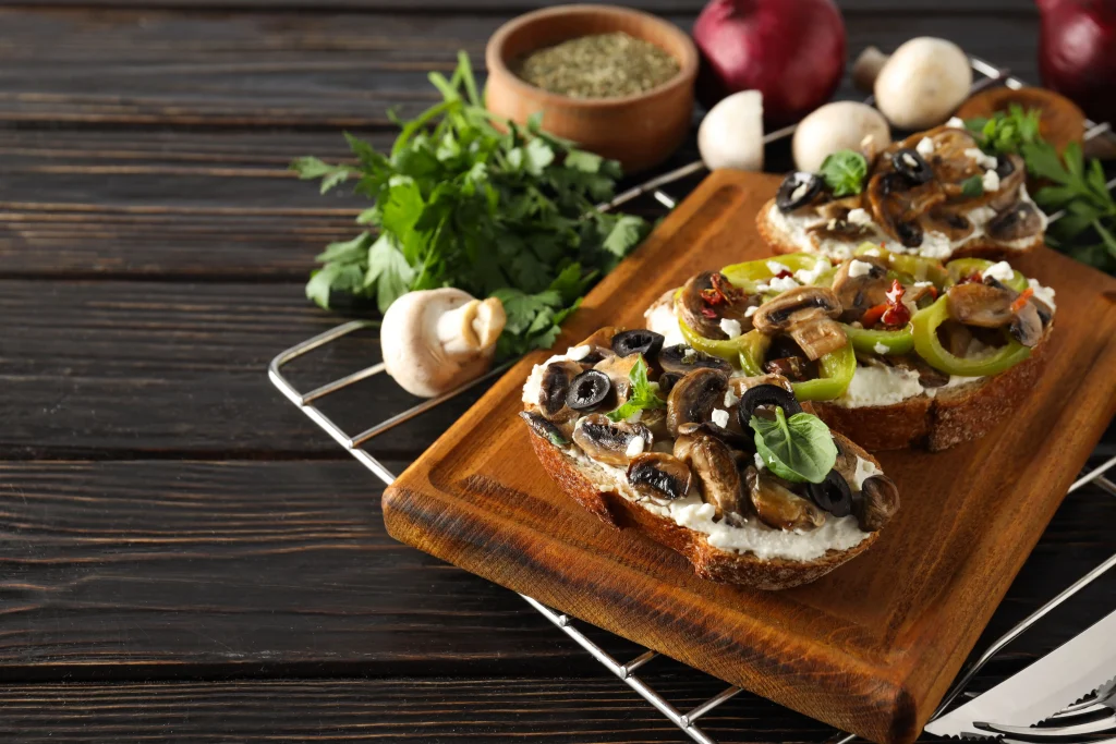 Ricotta and Mushroom Toast