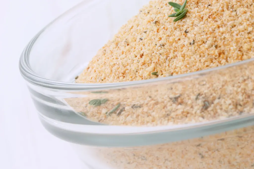 Breadcrumbs with herbs for braciole filling