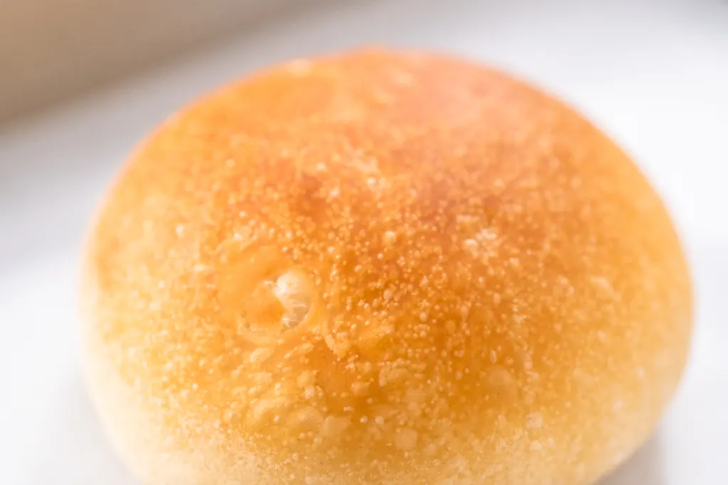 Soft golden potato bun, fresh baked