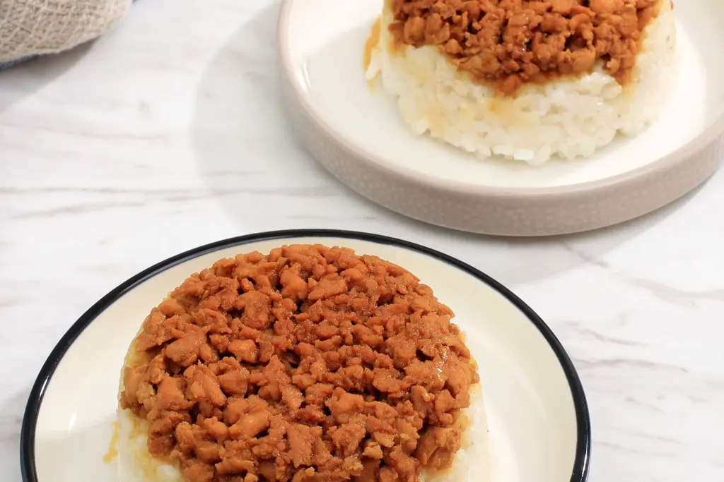 Sticky rice and spam