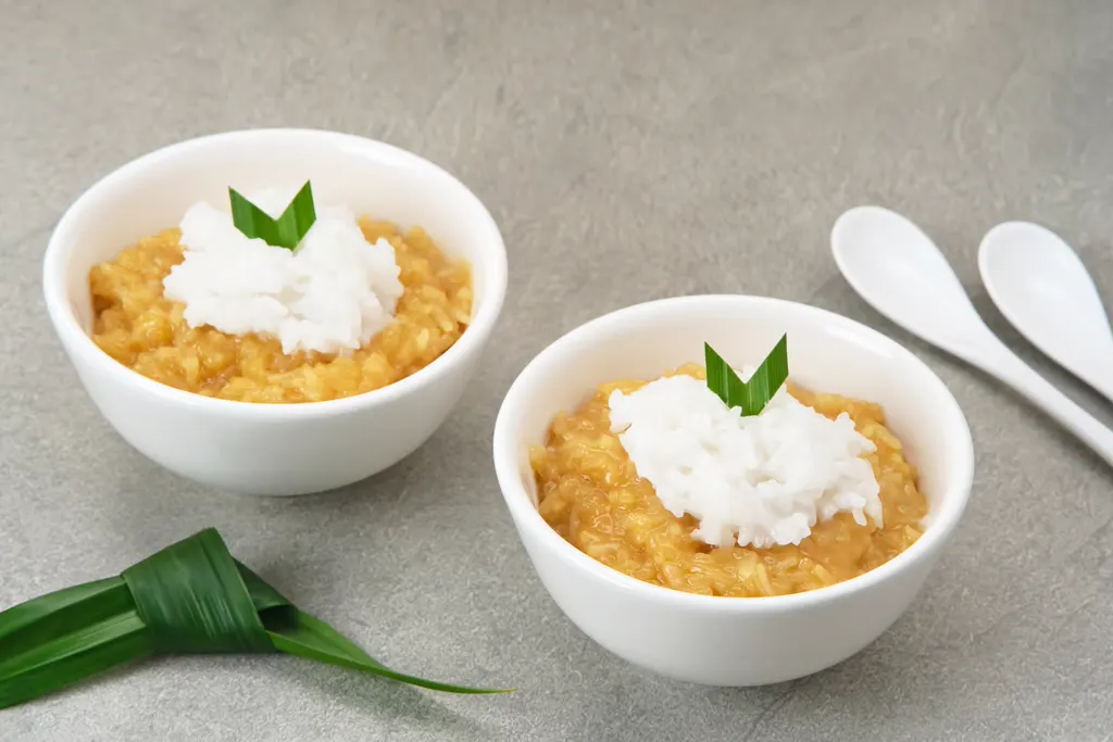 Sweet sticky rice porridge