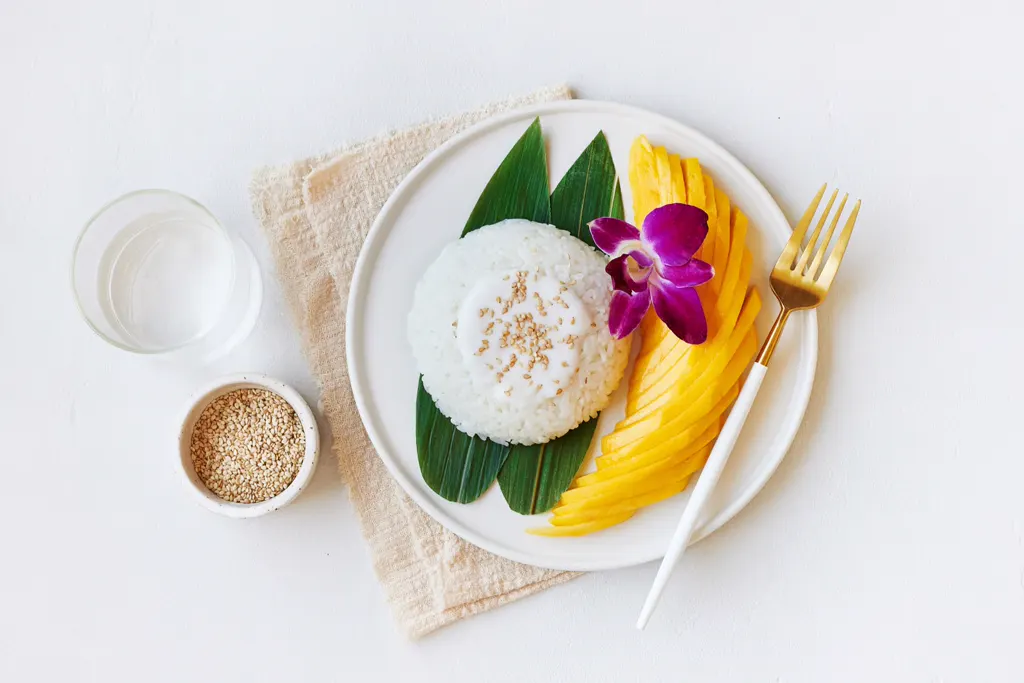 Vegan mango sticky rice