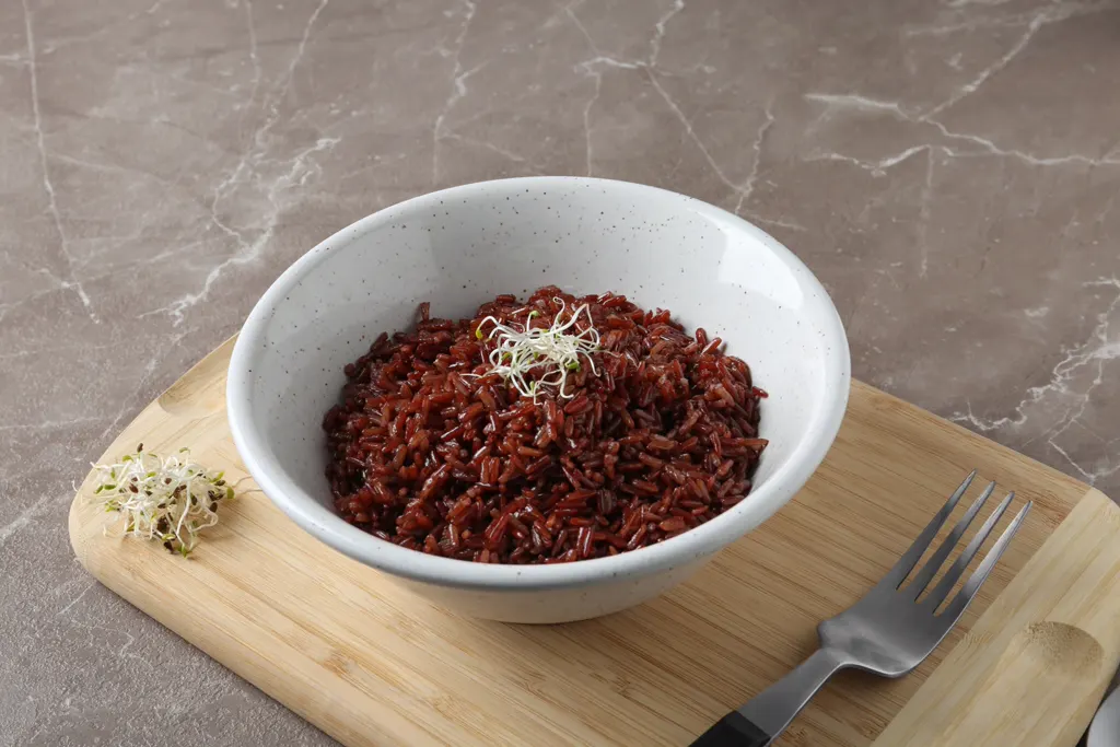 Brown sticky rice bowl